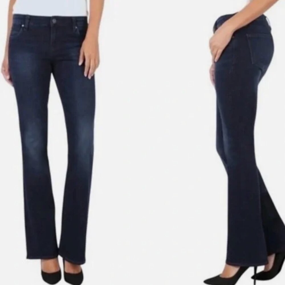 KUT from the Kloth Meryl High Rise Bootcut Jeans- sz 10 Medium Wash
